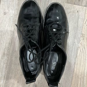 Black Heeled Loafers